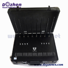Remote Control Briefcase 8 Bands 24W WiFi GPS Jammer device to block mobile phone signal